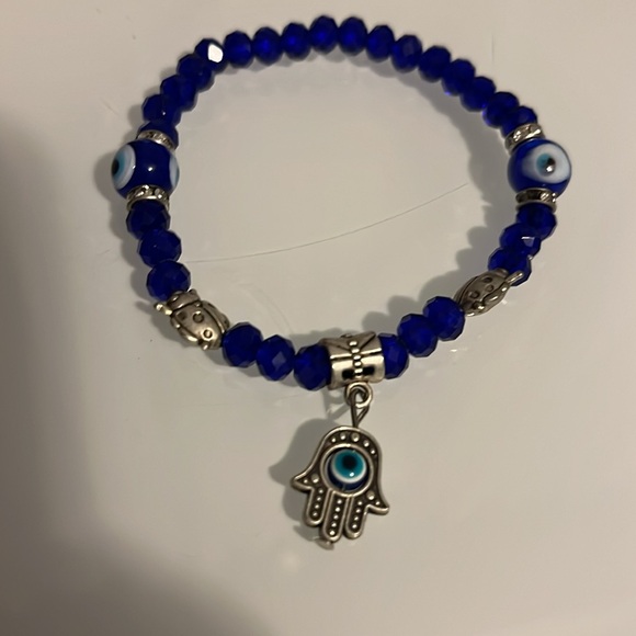 Bracelet with blue beads of the evil eye - Picture 2 of 2